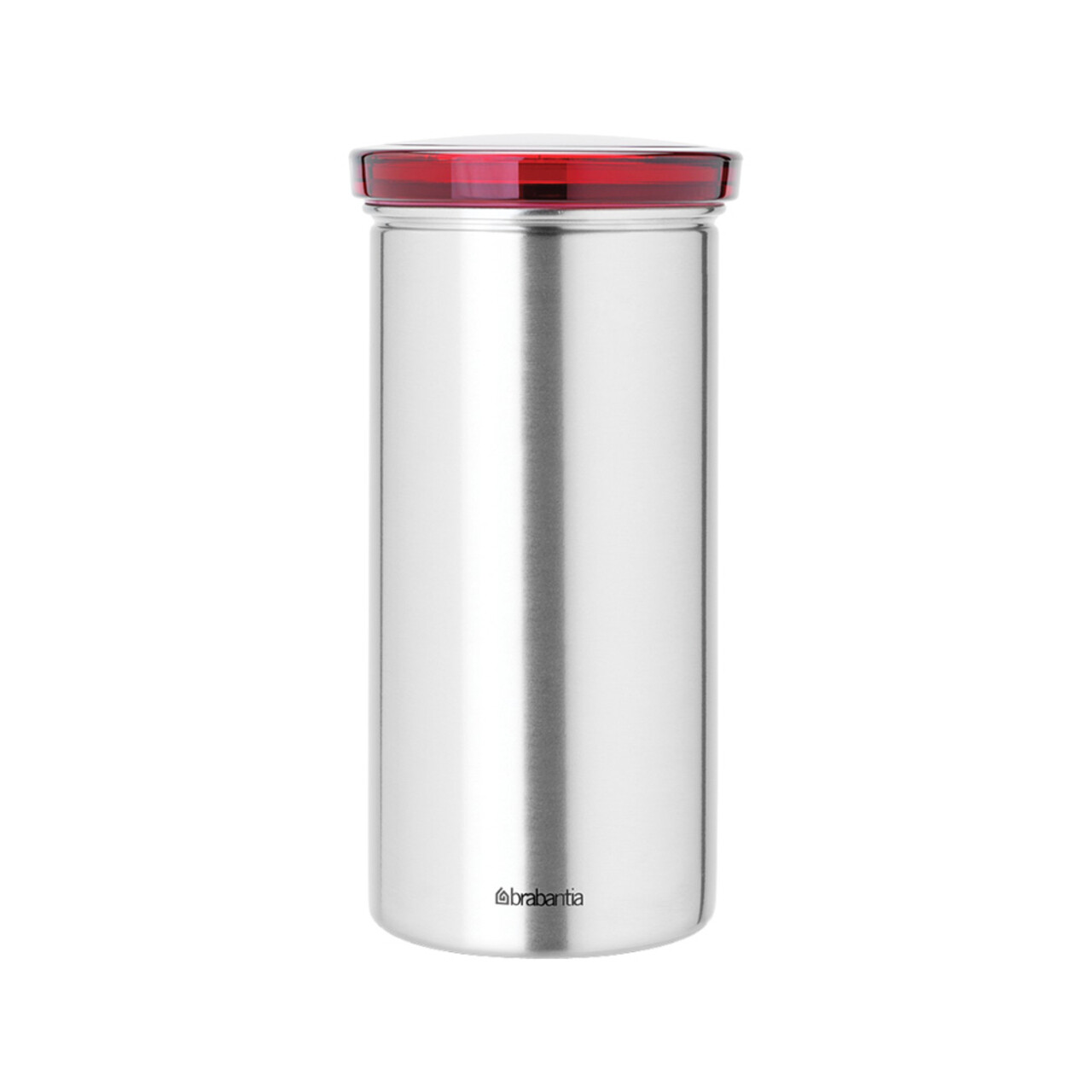 Organizator pentru 18 capsule de cafea, Brabantia, Matt Fingerprint Proof , 8.5x17 cm, inox, argintiu mat/rosu - imagine 5